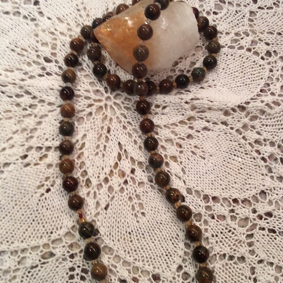 green opal and citrine bead ⭐️ necklace ⭐️ ❤️HP❤️ - Picture 3 of 5